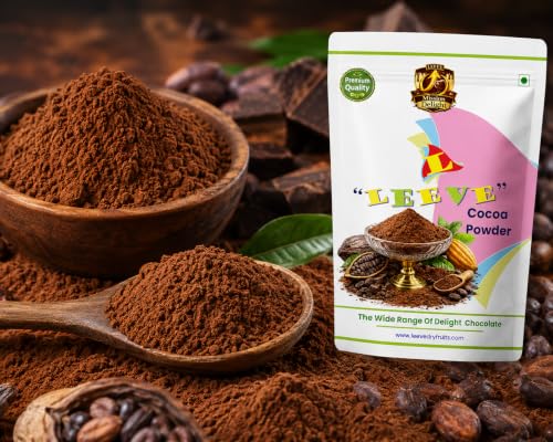 Image of Leeve Cocoa Powder 200g | Unsweetened Cocoa for Baking, Cakes, Brownies, Cookies, Hot Chocolate, Milkshakes, Desserts & Chocolate Recipes