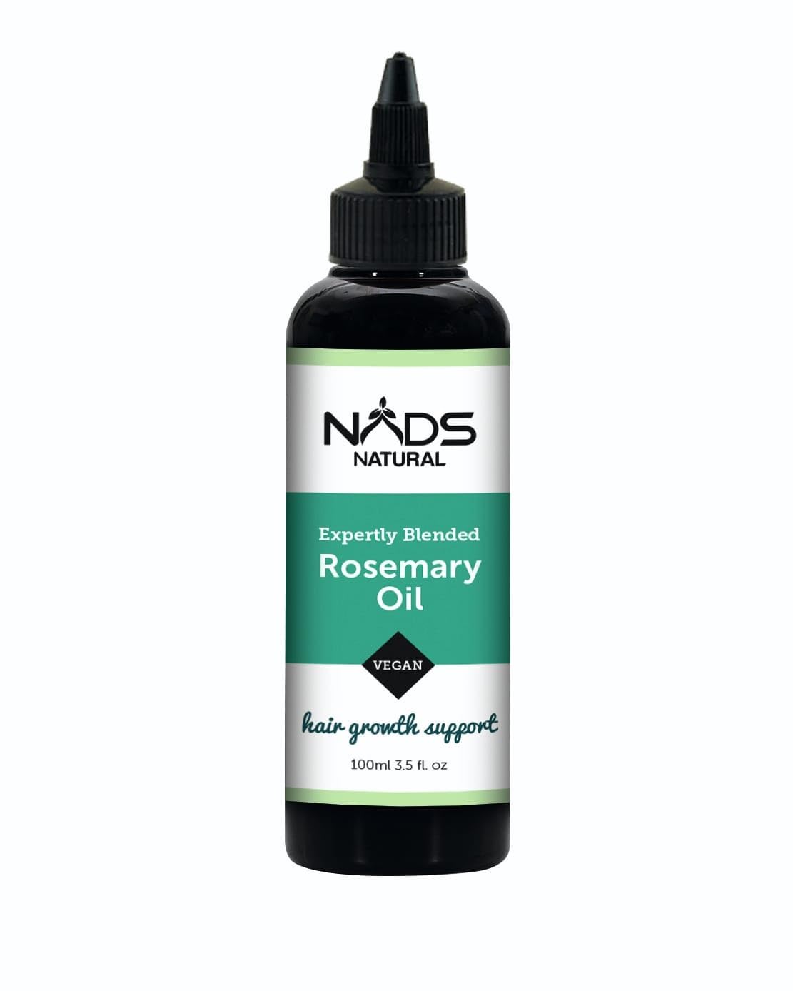 NADSNATURAL Rosemary Oil - Expertly Blended For Hair Growth Support, Nourishing Blend for Healthy, Strong Hair, Natural Bio Oil for Hair Fall Control, Scalp Nourishment | 100ml Made In UK |