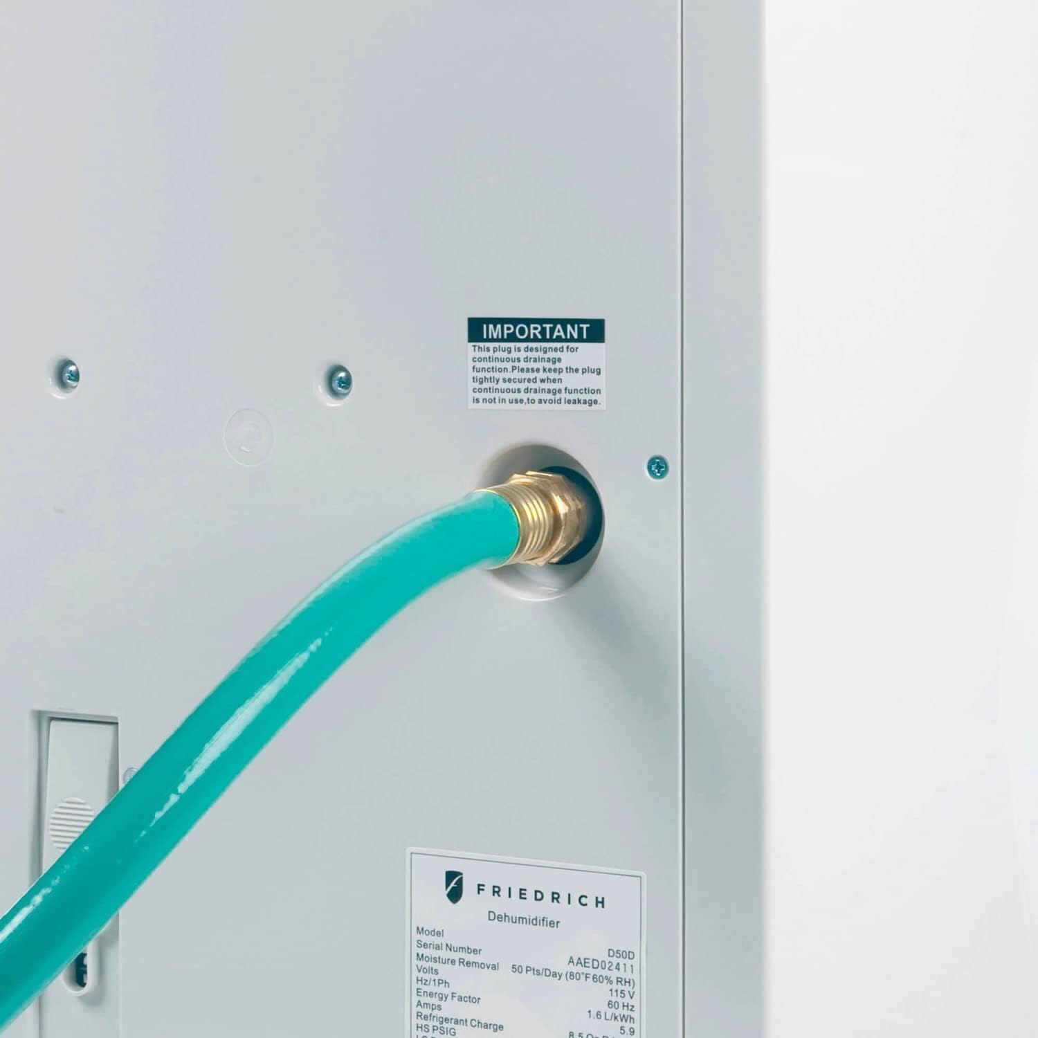 Friedrich 35 Pint Dehumidifier with 15' Drain Pump