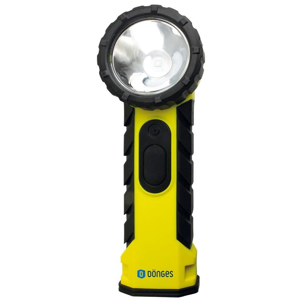 Dönges Lámpara de mano HL 4 AA WK ATEX (lámpara de cabeza angular, lámpara de ángulo Ex con clip de cinturón EX-325 incendios forestales) Tipo de protección: IP54/bombilla: LED (Cree