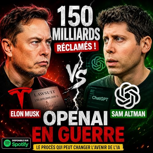 Elon Musk attaque OpenAI : 150 MILLIARDS r&eacute;clam&eacute;s&hellip; la guerre IA vient d&rsquo;exploser 🤯