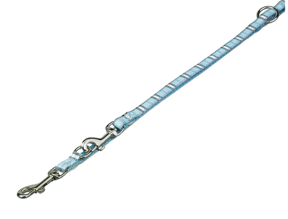 Nobby Training Leash Tartan, 200 cm/ 10 mm, Light Blue