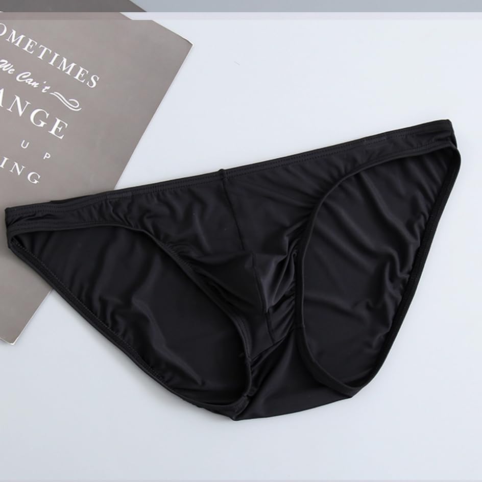 Briefs for Men Pack Quick-drying Underwear Men's Boxers Briefs ice silk Sexy breathable thin Pack Pouch Convex bulge - Image 3