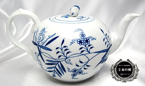 Amazon | マイセン (Meissen) ブルーオニオン ティーポット[L] 727