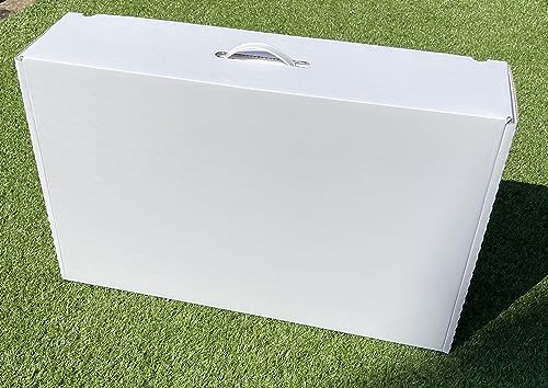 Value White Extra Large Wedding Dress Storage Box, 82cm x 52cm x 18cm, inc 20 Free Tissue Paper. Ready to use, not flat packed