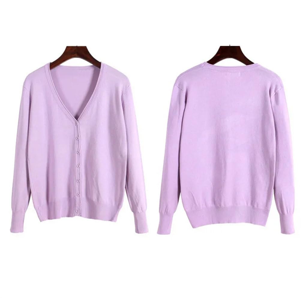 Cárdigan de punto de manga larga para mujer, suéter para niñas jóvenes, estudiantes, ropa de punto para primavera y otoño, abrigo corto y delgado