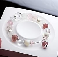 Vista 160 de Precious Gemstone Natural Crystal Healing Bracelet, Rutilated Quartz, Moonstone, Quartz Handmade Original Design Bracelet