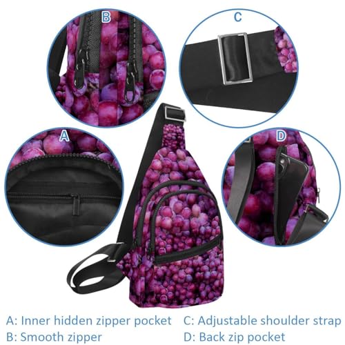 Bolsa de pecho para hombre tipo bandolera pequeña de 30x18cm con cremallera 4