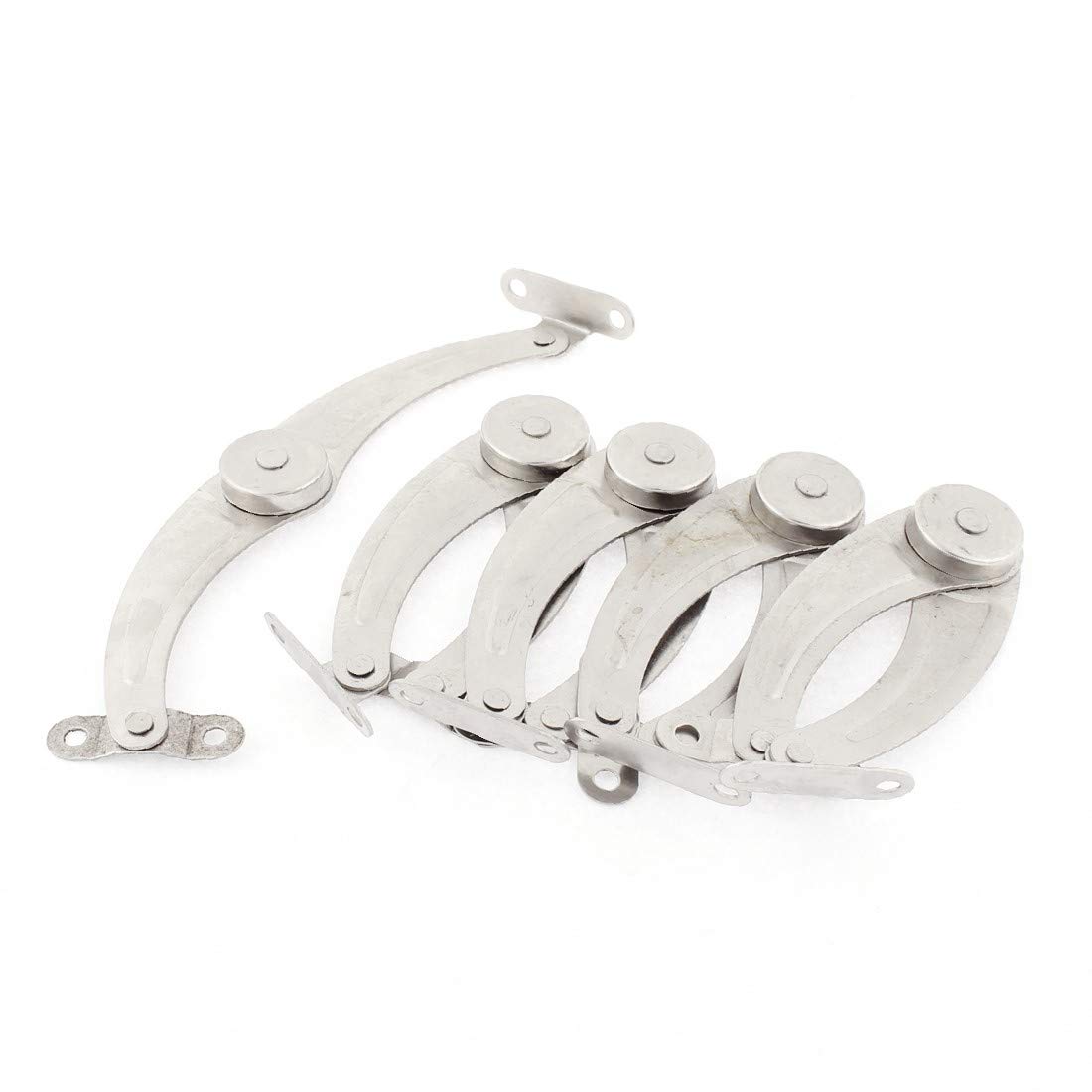 Furniture Closet Featured Cabinet Cupboard Door Reliable Efficacy Metal Lid Support Hinge Stay 5pcs
