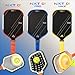 AMA SPORT Carbon Fiber Pickleball Paddles USAPA Approved 16mm Pickleball Paddle Friction Textured Surface Thermoformed Pickleball Racket with Propulsion PP Honeycomb Core (NXT 01 MAX-Blue)