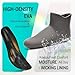 Furuian Men's Deck Boots Fishing Boots Waterproof Rain Boots Ankle Booties Slip On Neoprene Rubber Footwear Chelsea Boots Men botas para hombre for Gardening Fishing Boating Camping Sailing, 11