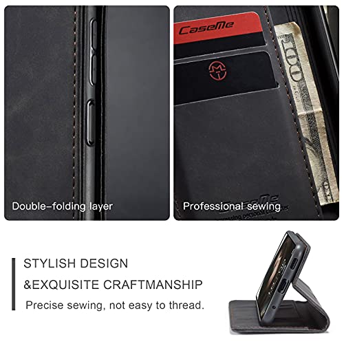 Capa Carteira para Xiaomi Redmi Note 10 Pro/Redmi Note 10 Pro Max, Capa Flip Magnética de Couro PU d