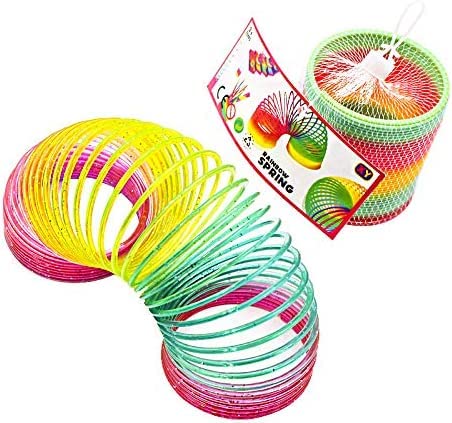 Amazon | レインボースプリング 大きい 8.7cm * 9cm キラキラ