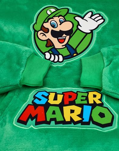 Sweat à capuche portable Luigi pour rester au chaud devant la console