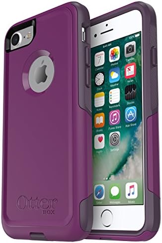 OtterBox COMMUTER SERIES Case for iPhone SE (3rd and 2nd gen) and iPhone 8/7 - Retail Packaging - PLUM WAY (PLUM HAZE/NIGHT PURPLE)