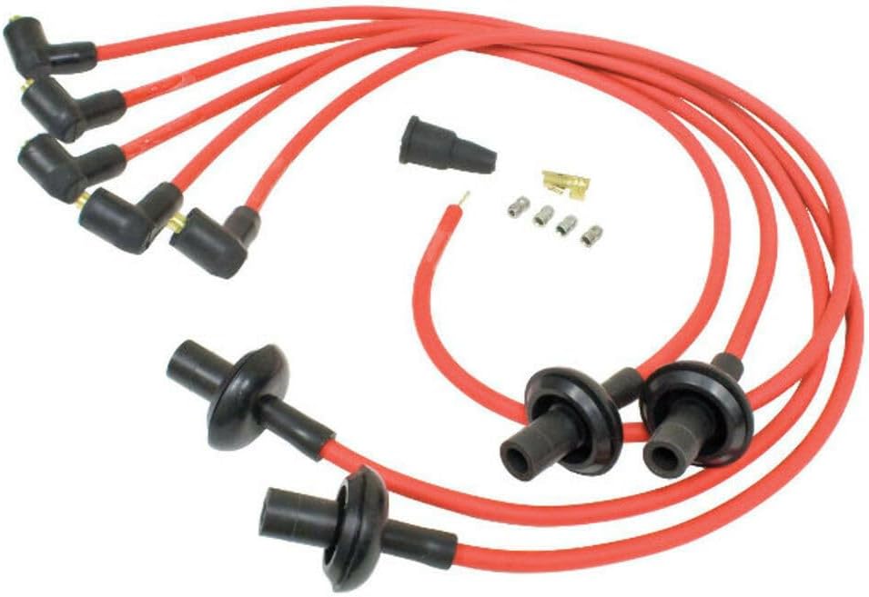 BUGPACK spark plug wire set, Red, Compatible with Dune Buggy