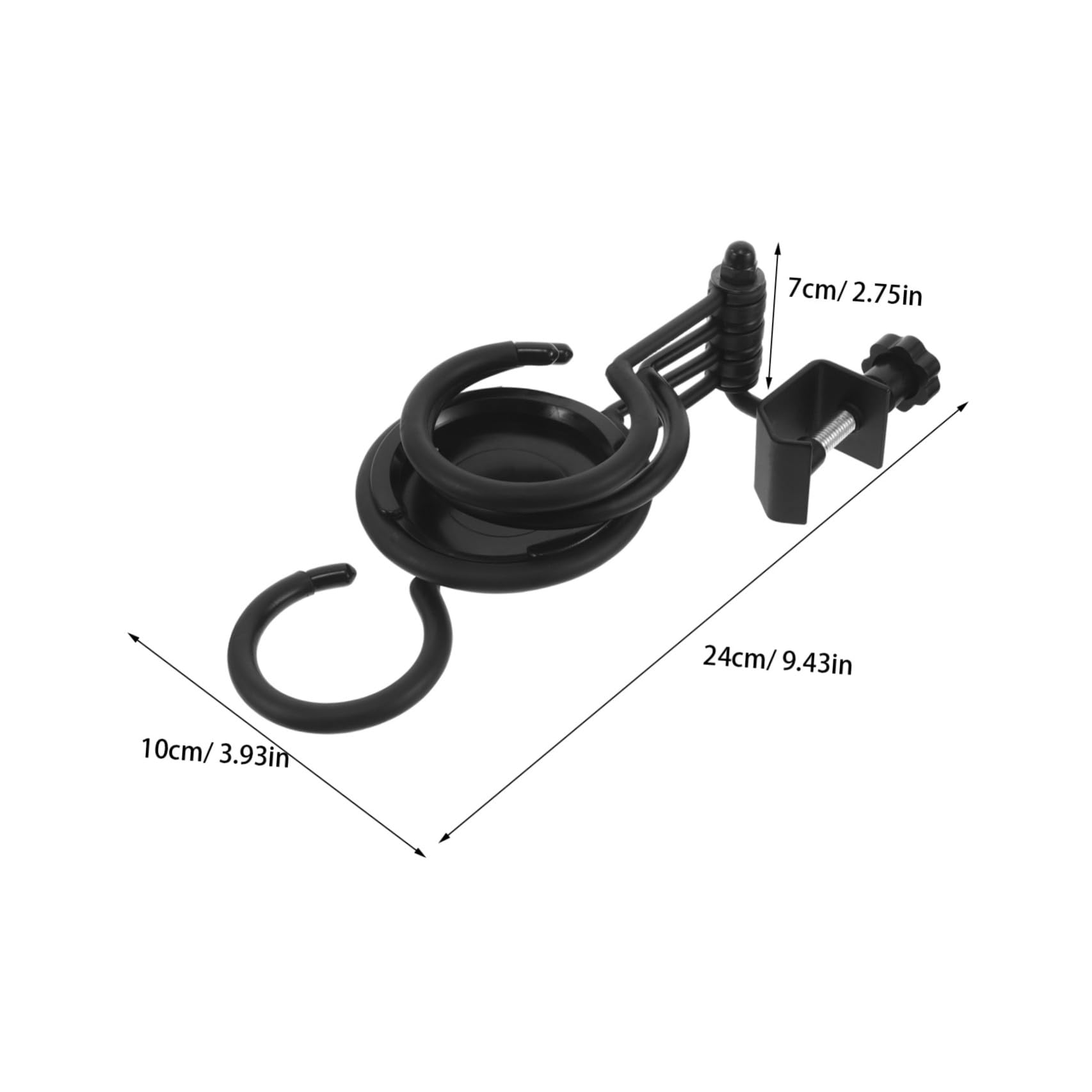 ULTECHNOVO Supporto con Metallo Tromba Sordina in per Trombone e Plastico Nero, Resistente e Leggero Vassoio Girevole per Concerti e Ambienti