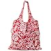 HOLYLUCK Reusable Grocery Bags,Heavy Duty Foldable Shopping Tote Bag (Standard, 3 Peony)