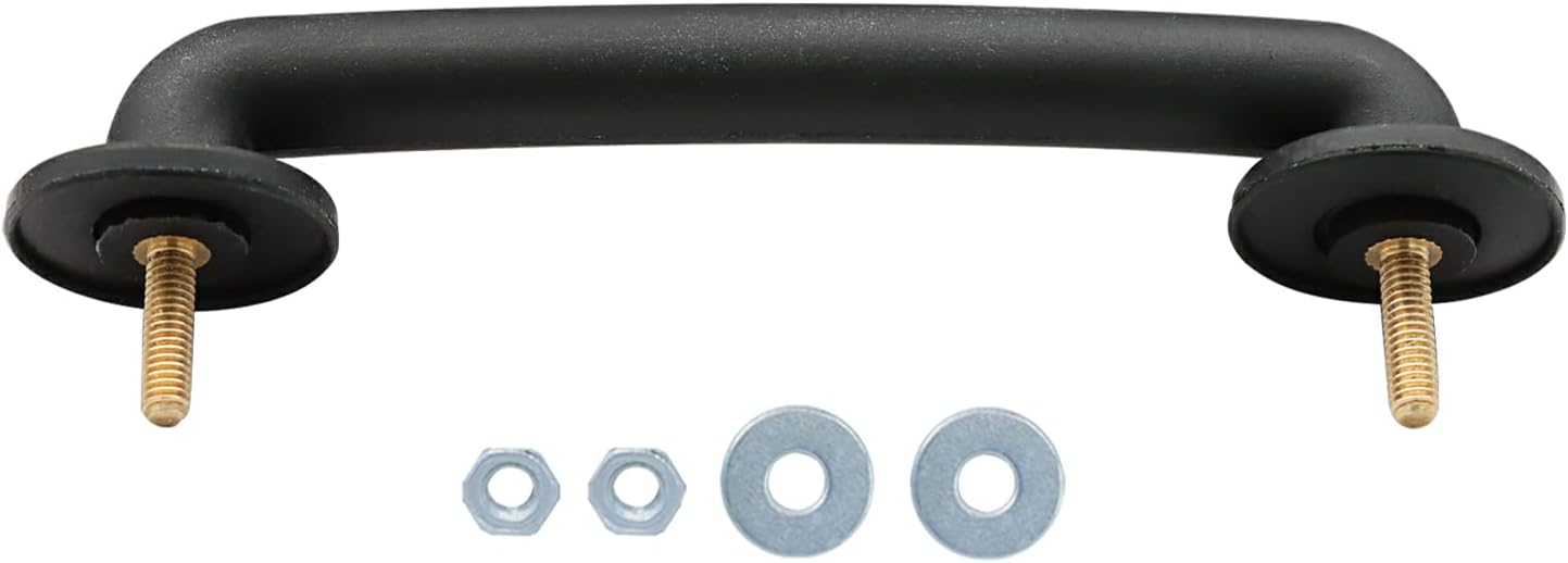 YITHSWAY Front Windshield Hold Down Bracket, Strap Hood Footman Loop Replace 55176422, Compatible with 1997-2006 Jeep Wrangler TJ, 2007-2018 Jeep Wrangler JK, ABS Plastic, Black