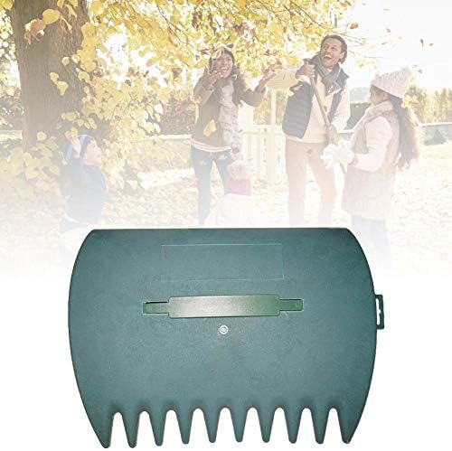 Garden Yard Leaf Scoops - Hand Leaf Grabs Grass Grabbers, Big Garden Leaf Hands Leaf Collector, Leaf Hand Rakes For Garden Leaf Rubbish Collect Grass Lawn Cuttings, Green1 Pair
