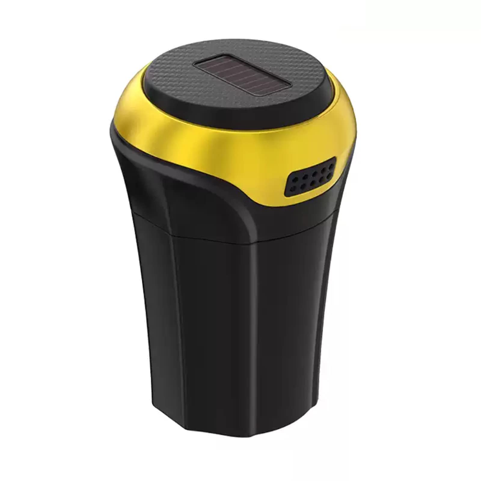 Cendrier de voiture à LED portable en métal inoxydable avec couvercle étanche
