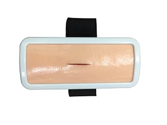 Suture Practice Training Pad Model Simulator with Wounds Wearable for Practicing Suturing Doctors, Medical Students, Veterinarians, and Nurses