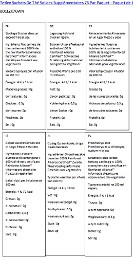 Tetley Extra Strong Tea Bags 75 per Pack - Pack of 6 - Afbeelding 6