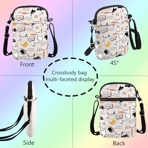 FOTAP Comedy Merchandise Comedy TV Gift Crowley and Aziraphale Wings Crossbody Bag TV Show Gift4