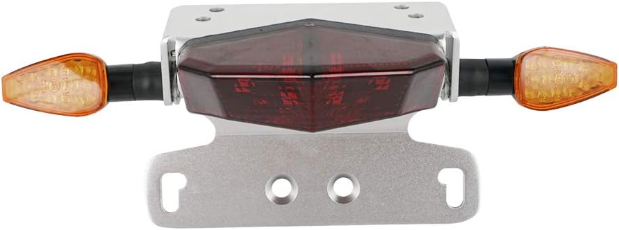 NICECNC Red Rear Tail Tidy Fender Eliminator LED Brake Light Turn Signals Lights Compatible with Suzuki DRZ 400S 2000-2019, DRZ 400SM 2005-2019