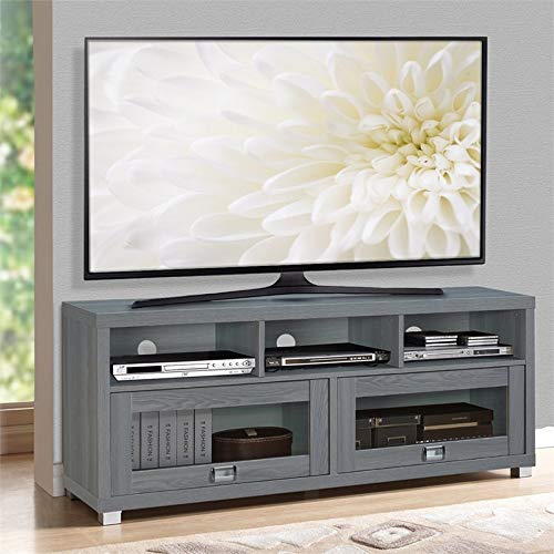 Allora Modern Wood and Glass TV Stand for TVs up to 60