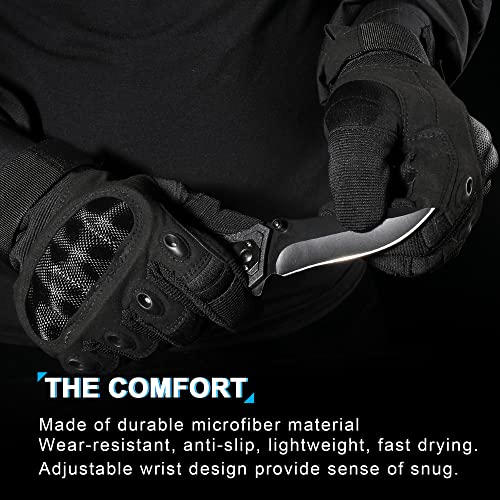 Image of WTACTFUL Tactical Gloves Men Women, Touchscreen Reinforced Palm | Durable Microfiber Material, Breathable, Adjustable Wrist, Anti-Slip, for Motorcycle Airsoft Paintball Cycling Hiking Work