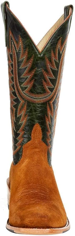 Horsepower Men's Top Hand Camel Suede Roughout 13" Emerald Green Top Boot