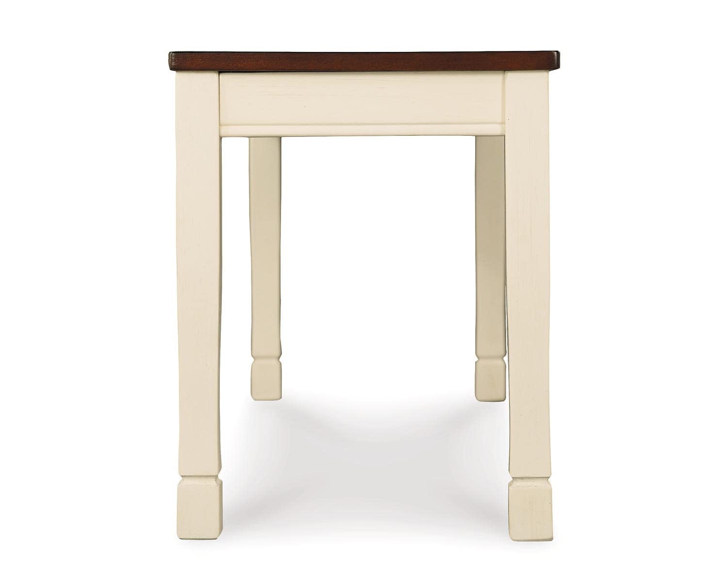 Signature Design by Ashley Whitesburg Cottage Rectangular Dining Bench, Brown & Antique White