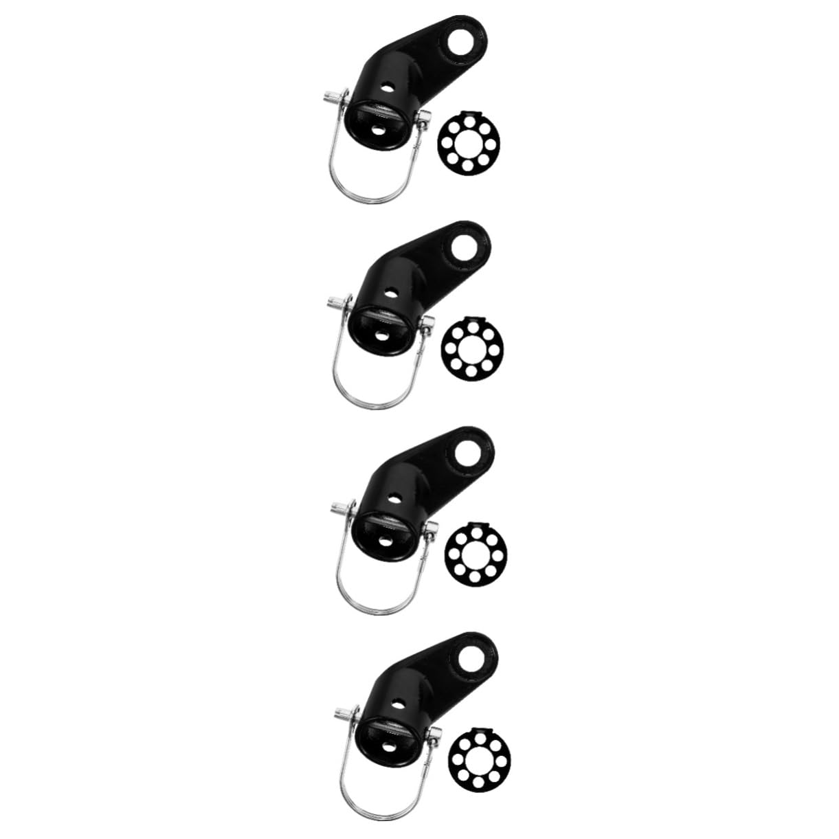 BESPORTBLE Anhängerkupplung Roller Radklemme Achse Fahrradanhänger Für Hunde Stecker Doppelt Aufblasgerät Auto Spieß Bausatz Fahrradträger Hinten Freigeben Einziehbar Sitz Stahl Black