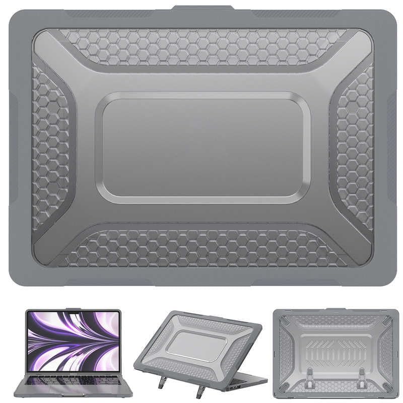Generic Funda rígida compatible con MacBook Pro de 14 pulgadas (M2 Pro 2023) A2799 (Couleur: gris) Funda rígida con soporte frontal y trasero