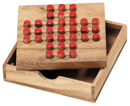 Monkey Pod Games Wooden Solitaire #TOP17