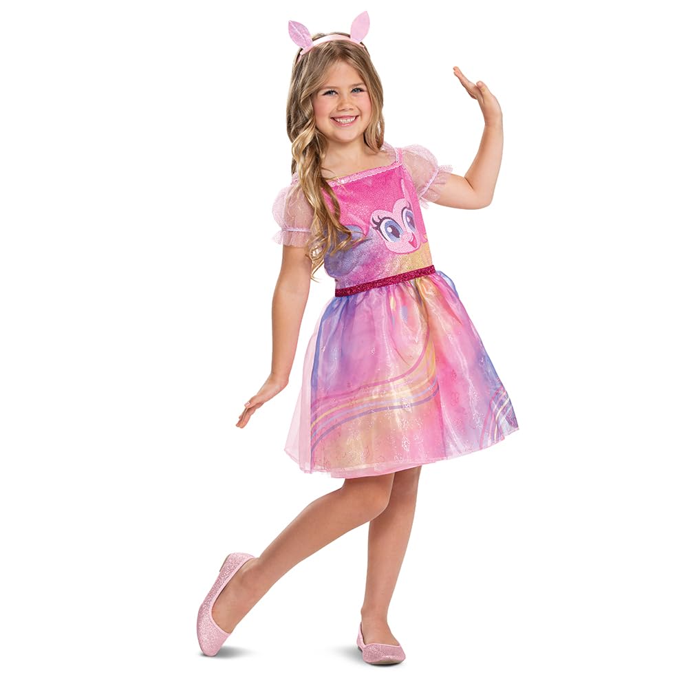Disguise Kostüme Pinkie Pie Kleid für Alter 4 bis 6 Jahre, Mehrfarbig, Einheitsgröße