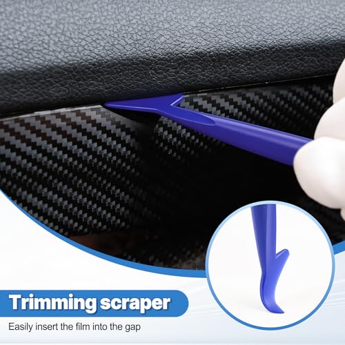 Image of SINGARO 6PCS Vinyl Wrap Tool Kit, Window Tint Kits Include Felt Squeegee, Edge Trimmer Squeegee, Retractable Utility Knife and Blades, Vinyl Cutter Knife, Fits for Most Cars and Trucks