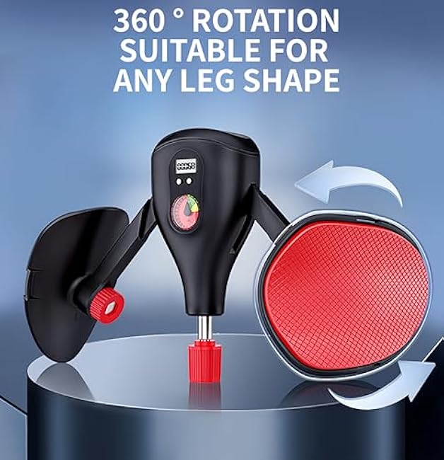 Thigh Trainer 0-77 lbs Adjustable Resistance, Pelvic Floor Exercise Devices with Fixed Leg Straps and Replaceable Handle, Kegel Exerciser Pelvic Floor Muscle Inner Thigh Exerciser for Women Men