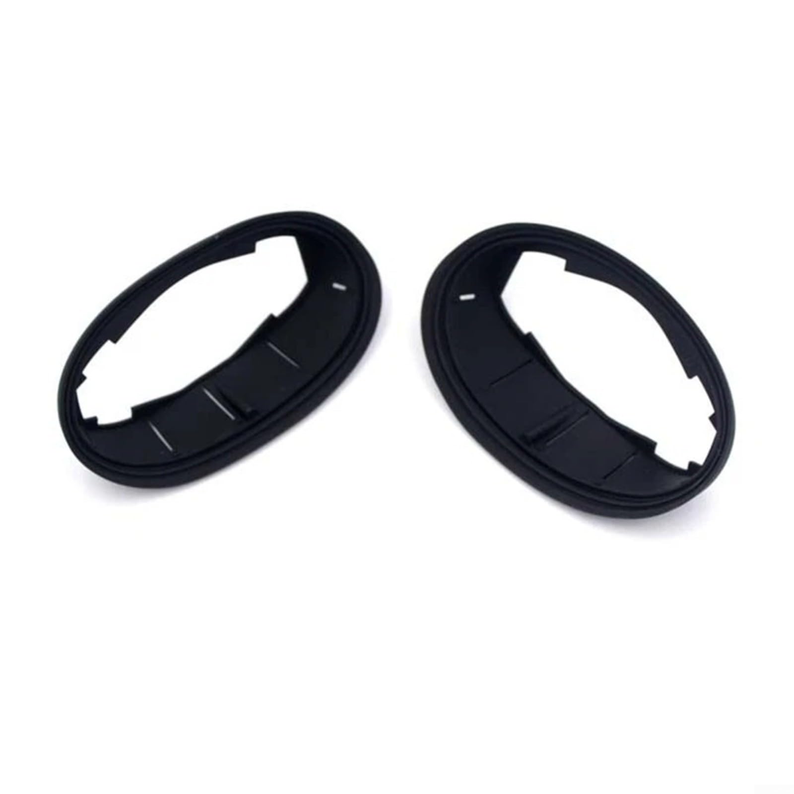 Set di guarnizioni in gomma per specchietto retrovisore esterno per Mini Cooper Clubman R55 R56 R57 R58 R59 2007-2015 Sostituisce 51167261775 51162755639 Nero 2 pezzi su misura resistente all'usura