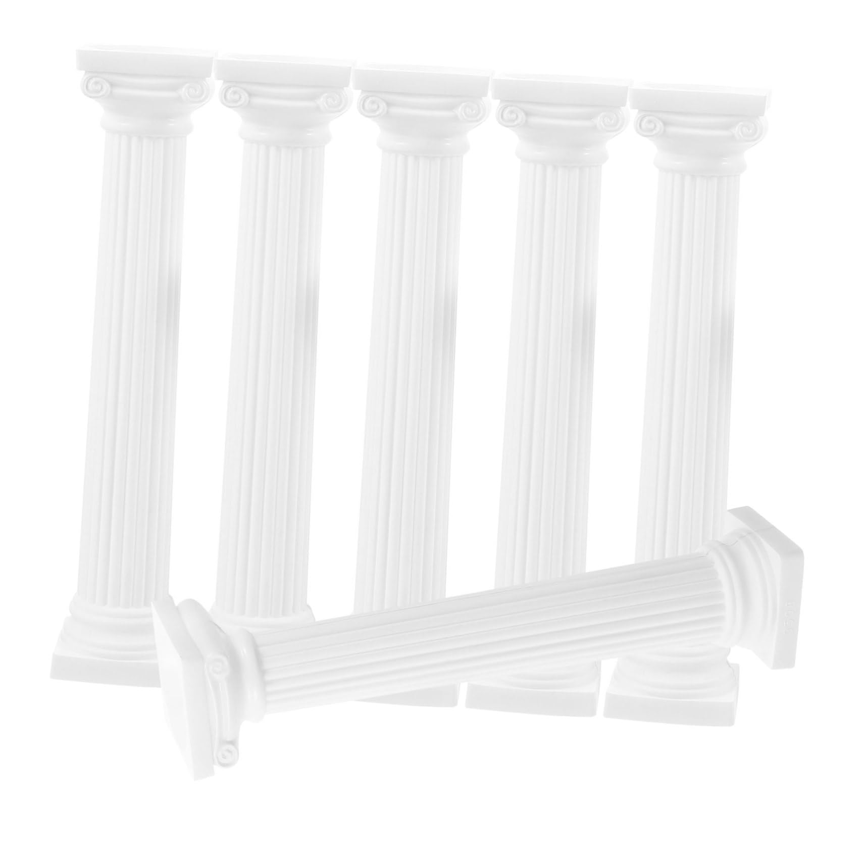 TOYANDONA 6 Piezas Interior De La Decoración del Hogar Pedestal De Columna Decorativa Minicolumna Pilares Romanos Escultura De Mesa Abstracta Estatua El Plastico Columna Romana Modelo