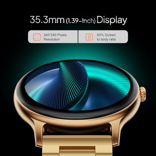 Fire-Boltt Newly Launched Phoenix Ultra Blaze Luxury Stainless Steel, Bluetooth Calling Smart Watch, AI Voice Assistant, Metal Body with 120+ Sports Modes, SpO2, Heart Rate Monitoring (Gold) (Image - 4)