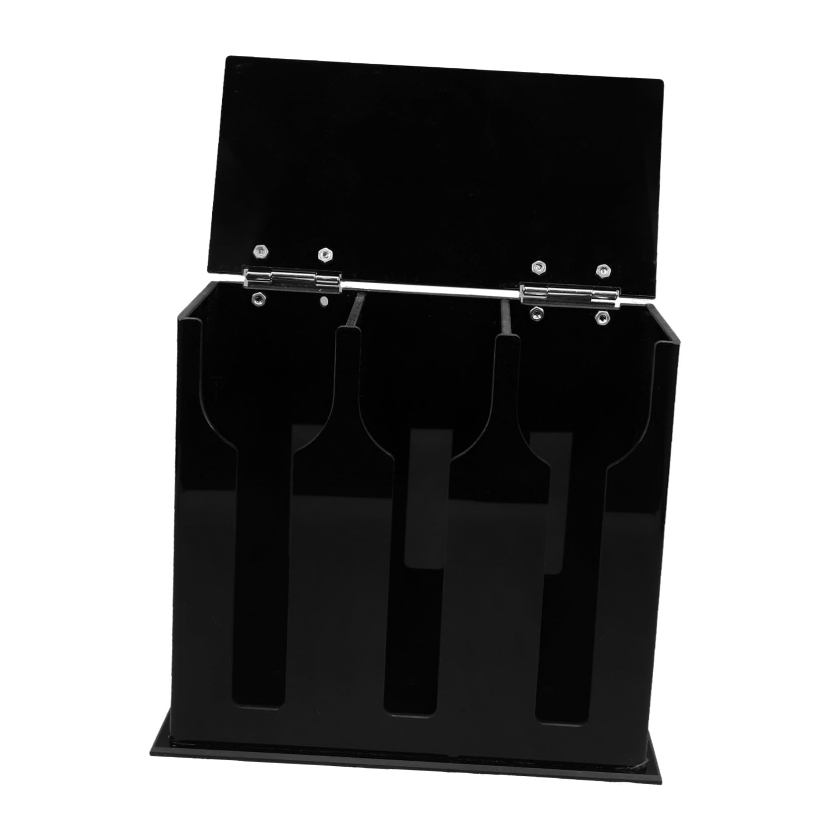 GLEAVI Acrylic Spoon Rack Compartment Utensil Holder for Kitchen Countertop Stylish Organizer for Kitchen Utensils for Home and Shops Space Saving Design