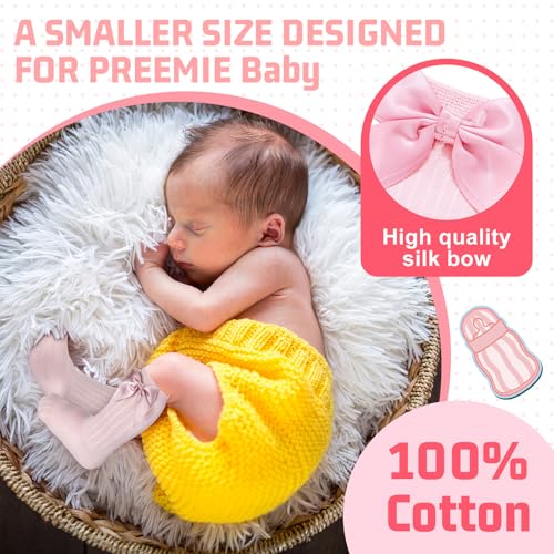 5 Pairs Long Preemie Socks Premature Newborn Baby Knee High Cotton Socks for Girls Boys Infant Toddler4