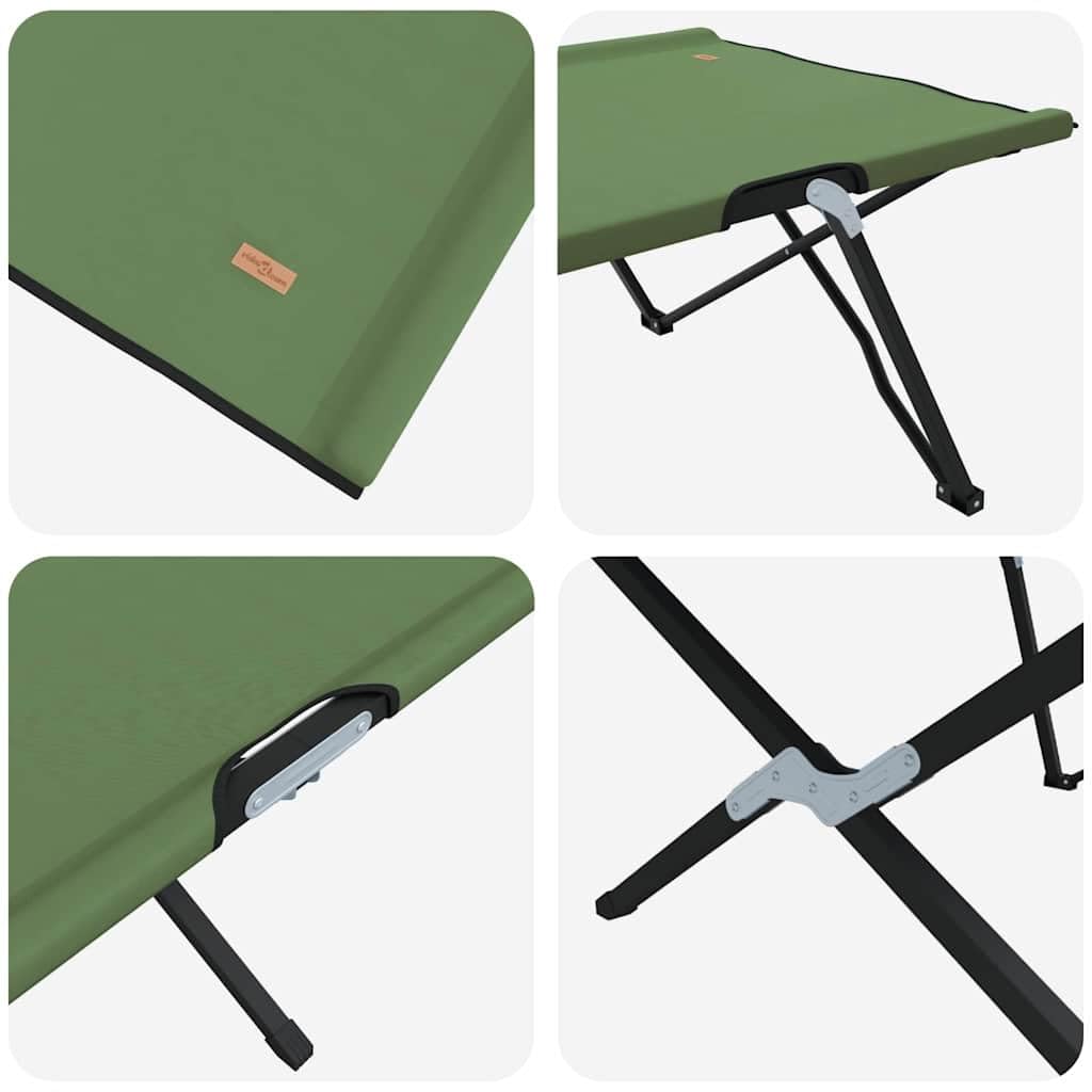 Generisch Klapp Schlafbett fürs Camping 2 pcs Grün 206 x 76 x 74 cm,Sportartikel,Outdoor-Aktivitäten,Camping Wandern,Camping-Möbel,Feldbetten-42003172