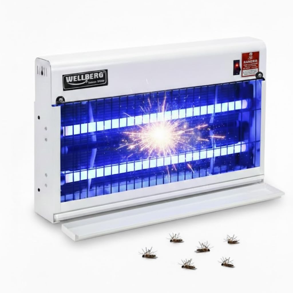 Wellberg Electric Insect Killer 40W 2 FT UV Mosquito Fly Killer Lamp, Bug Zapper Machine for Home Office Kitchen Shop Restaurant Indoor Use, Heavy Duty Metal Body and Easy Clean Tray-image-30