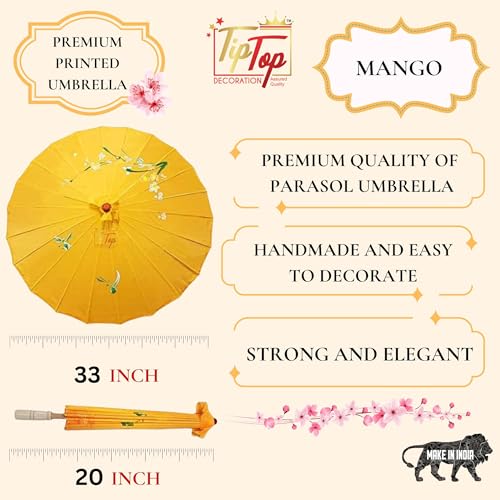 Image of Parasol Japanese Traditional Umbrella (33 Inch) (Authentic) (Handmade) (1 Piece)