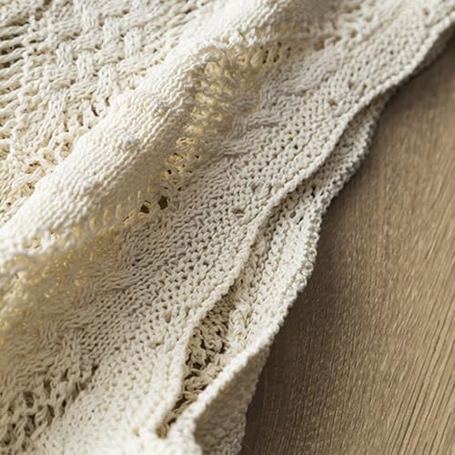 Chalecos de crochet para mujer con cuello en V y botones 4