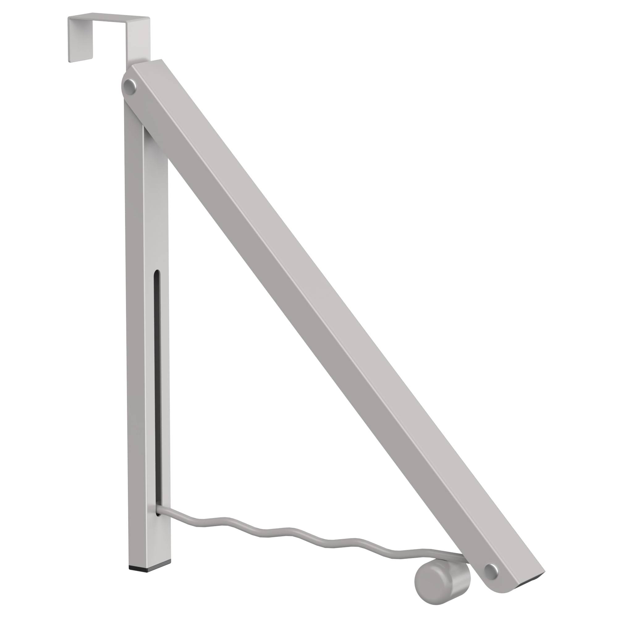 Hleelomi Clothes Drying Rack for Laundry Room Organization,Foldable Over The Door Drying Racks for Saving Space, Warm Gray 1 Pack