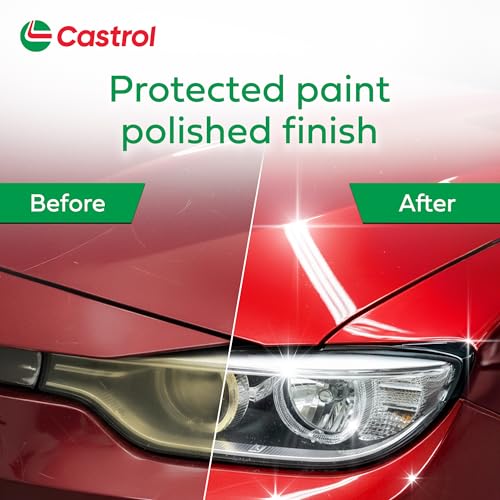 Image of Castrol Ultra Protect Wax (100 ml) - Carnauba Wax Infused Formula for Deep Gloss, UV Protection, Water Repellence & Long-Lasting Shine | Easy Apply & Wipe Car /Bike Polish